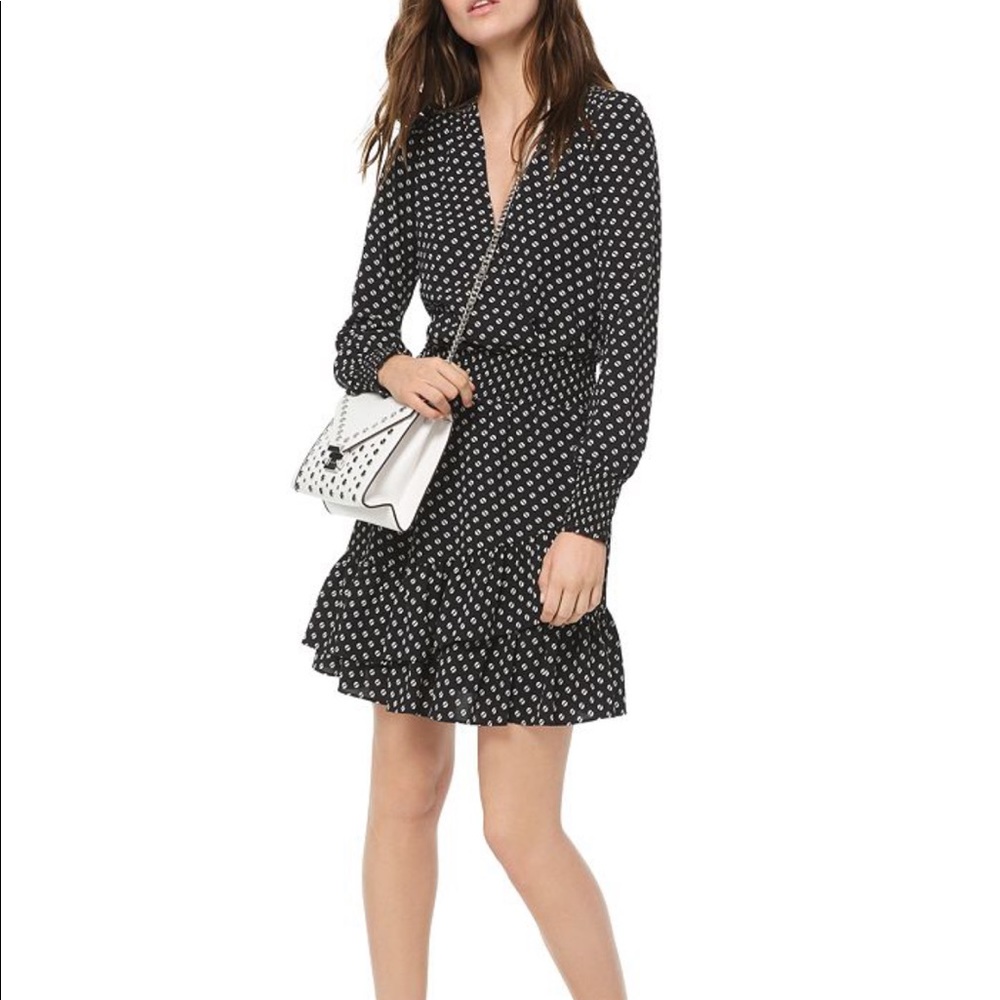 Michael Kors Ruffle Smocked Dress